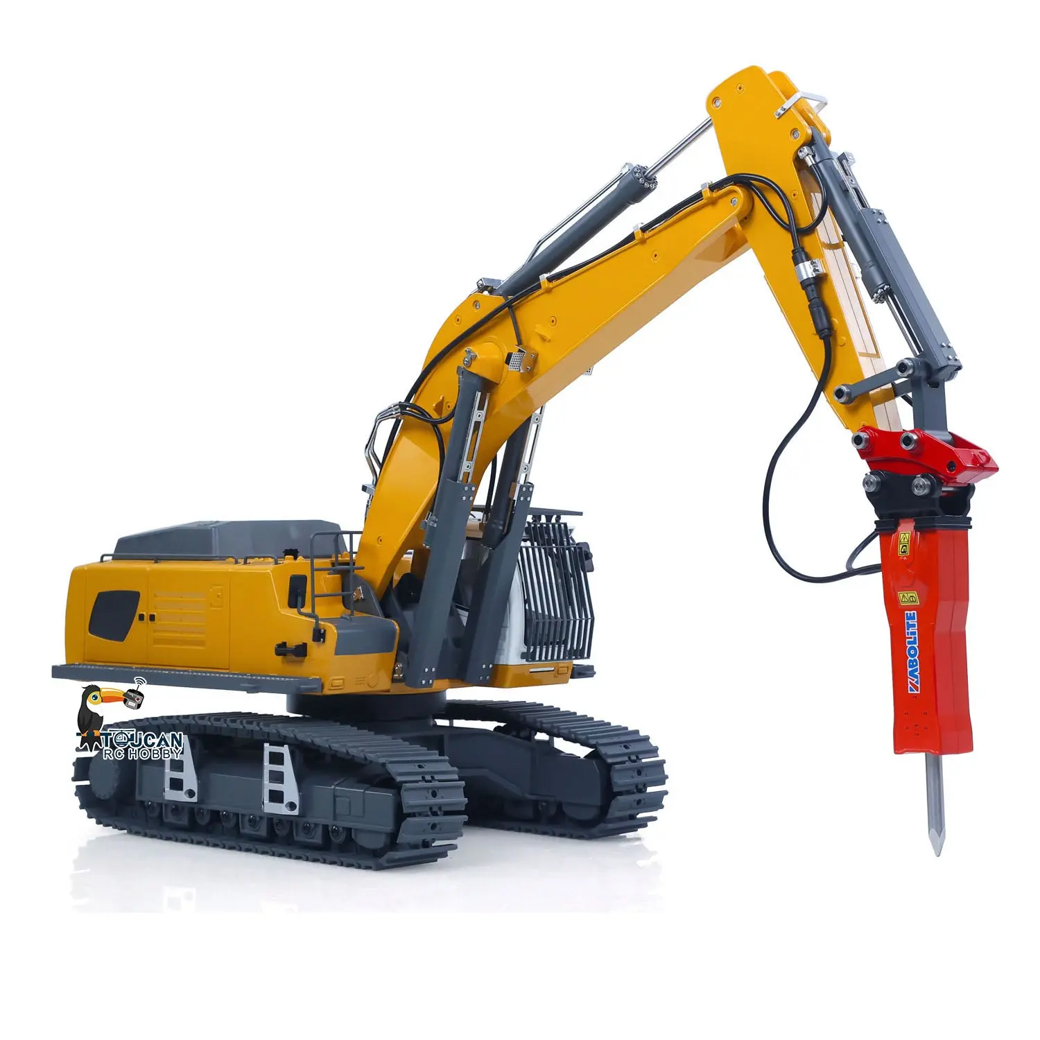KABOLITE 1/18 K962 100S Remote Control Hydraulic Excavator RC Digger Construction Truck Electric Claw Ripper Hammer ST8 Light Sound