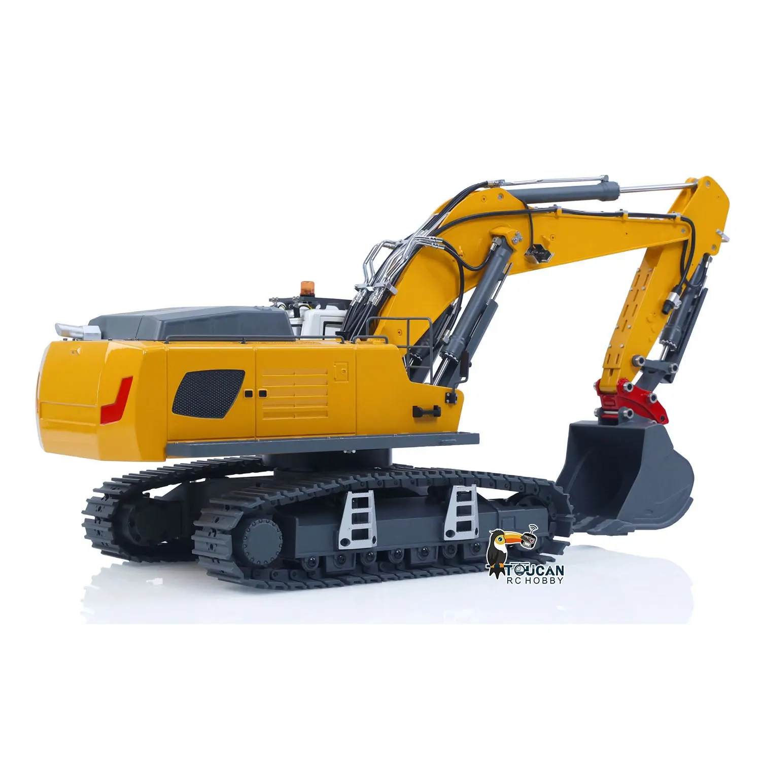 KABOLITE 1/18 K962 100S Remote Control Hydraulic Excavator RC Digger Construction Truck Electric Claw Ripper Hammer ST8 Light Sound
