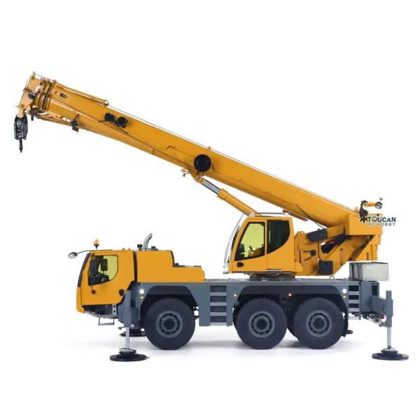 Eyewhale Metal 1/14 RC Mobile Crane Truck D1050 All Terrain Remote Control Hydraulic Construction Vehicles FlySky PL18EV Sound Light System