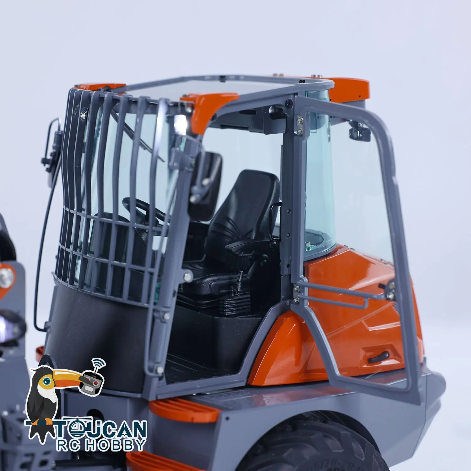 Customized LESU Metal 1/14 Hydraulic RC Loader AOUE MCL8 Remote Control Wheeled Construction Vehicles Hobby Model DIY 4-ways Reversing Valve