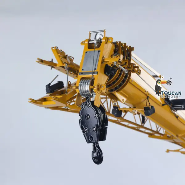 Eyewhale Metal 1/14 RC Mobile Crane Truck D1050 All Terrain Remote Control Hydraulic Construction Vehicles FlySky PL18EV Sound Light System