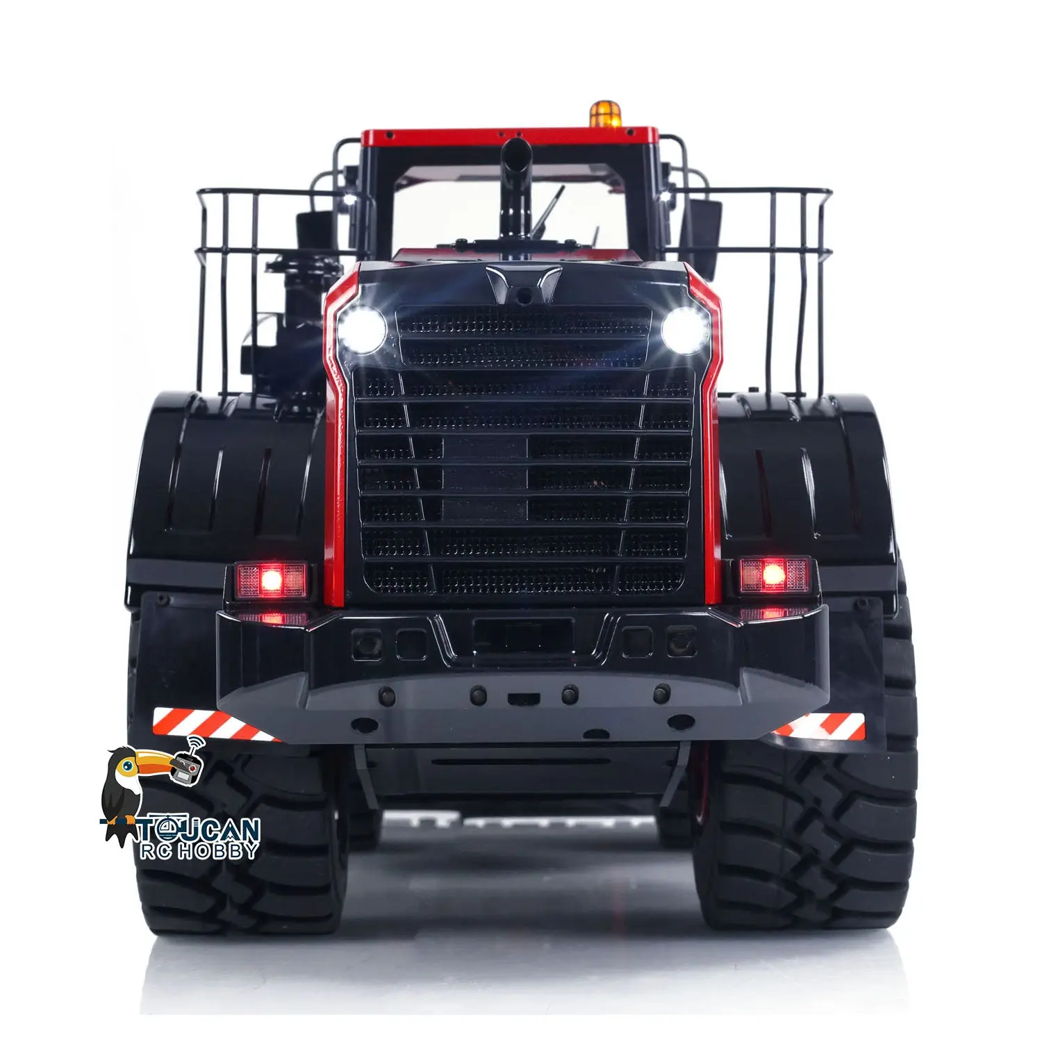 1/14 RC Metal Hydraulic Loader WA480 Whee1d Electric Construction Heavy Machine Quick Coupler Fork Bucket Light Sound ST8 Radio Battery