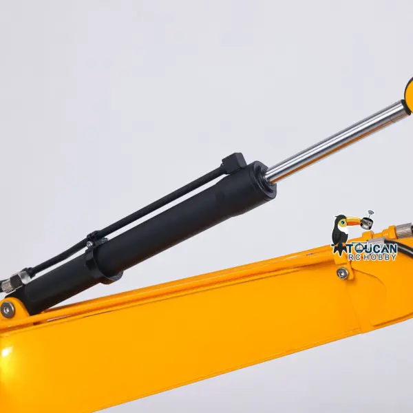 323GX RC Excavator Metal 1/12 Hydraulic Remote Control Digger 3 Way Valve Quick Coupler Flysky ST8 Radio Light Sound Battery