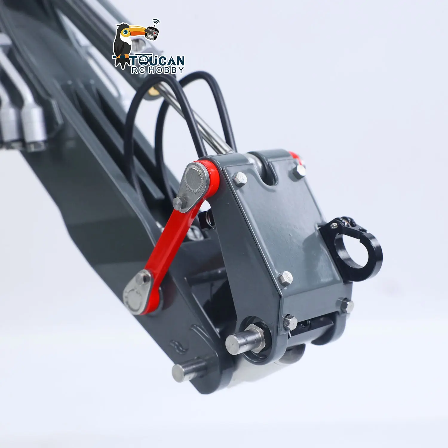 LESU 1/14 Metal RC Hydraulic Excavator MC15 4Arms Remote Control Digger 15MC 9 Valves Dual Pumps Light Sound PL18EV Lite