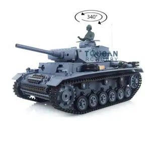 2.4Ghz Henglong 1/16 Scale 7.0 German Panzer III L RTR RC Tank Model 3848 Transmitter Main Board 340 Degree Turret