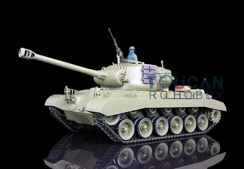 2.4Ghz 1/16 Henglong 7.0 Plastic Ver M26 Pershing RTR RC 3838 Tank Model Hull Recoil W/ Driving Wheel Sprocket Bearing