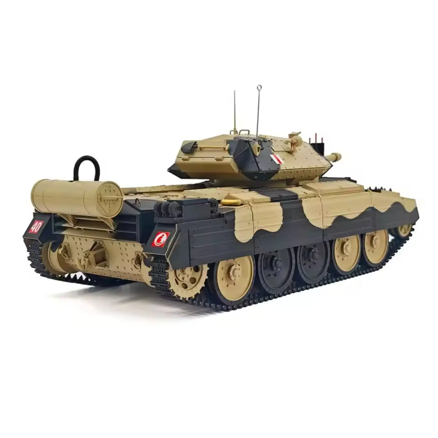 1/16 RC Battle Tank CoolBank Crusader MK III 2.4G Remote Control RTR Military Tank Model 360 Degrees Turret Rotary Smoke Sound Lights