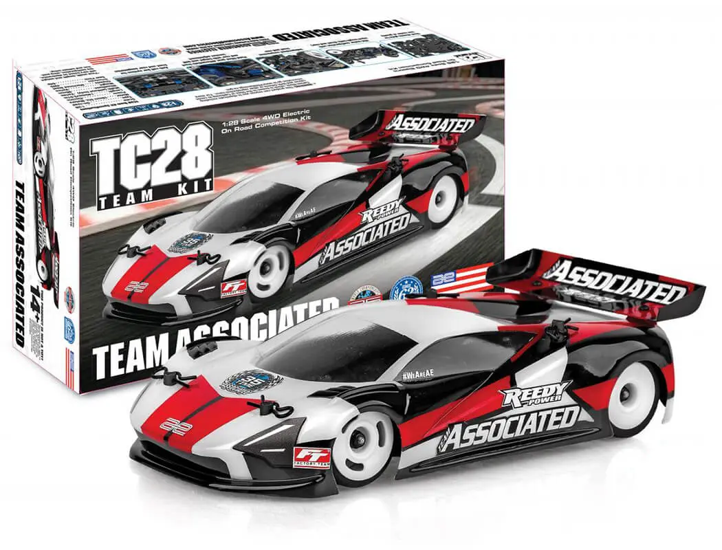 Team Associated Tc28 4wd Team Kit With Radbody Mako X & Wheel/Tyres