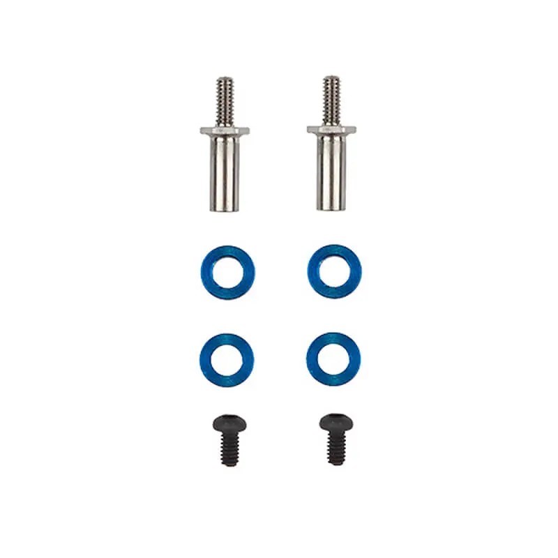 Team Associated Rc28r Ft Adj. Front Axles, Titanium