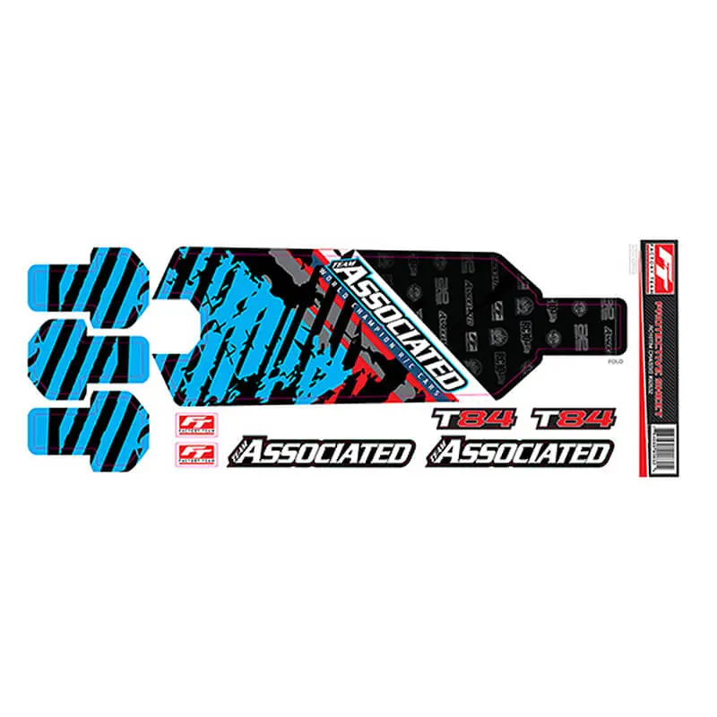 Team Associated Rc10t84 Ft Chassis Protector Sheet Printed