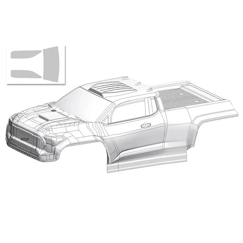 Corally Polycarbonate Body Furago Xd Clear/Cut + Decals