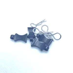 ERP Pro Alloy Easy Pull Body Clips (For 8th/10th Scale) 4pcs – Black