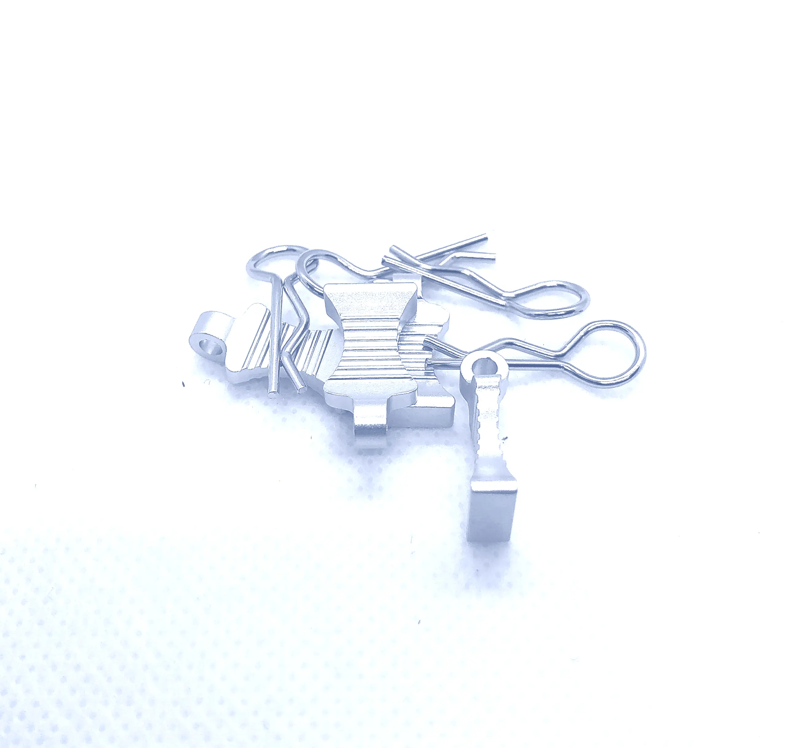 ERP Pro Alloy Easy Pull Body Clips (For 8th/10th Scale) 4pcs – Silver