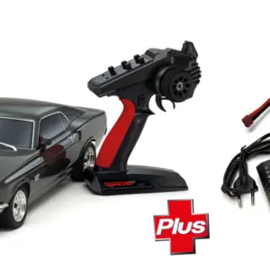 Kyosho Fazer Fz02 (L) Ford Mustang Boss 429 Black 1969 1:10 Full Set