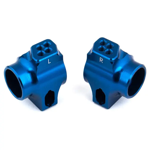 Associated B6/B6.1 Factory Team Blue Aluminium Rear Hubs for 67mm