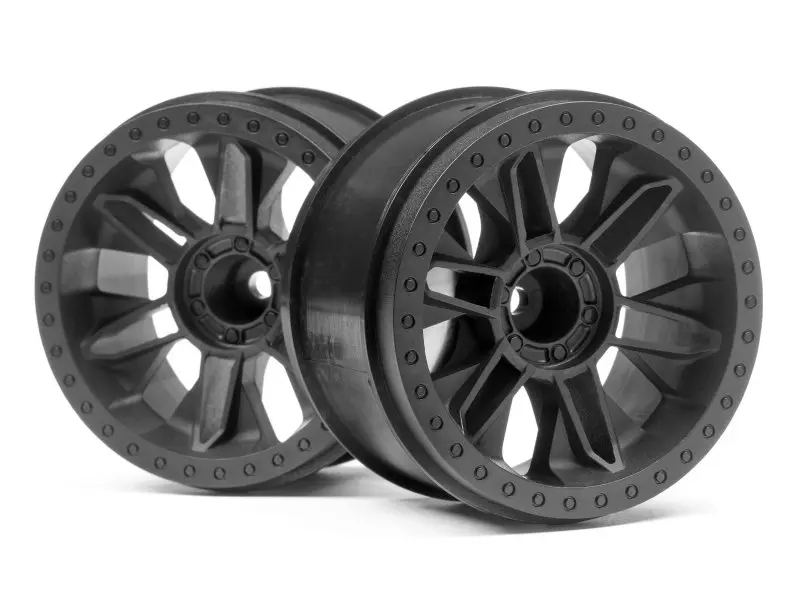 HPI Racing 6-Shot St Wheel (Black/2Pcs)