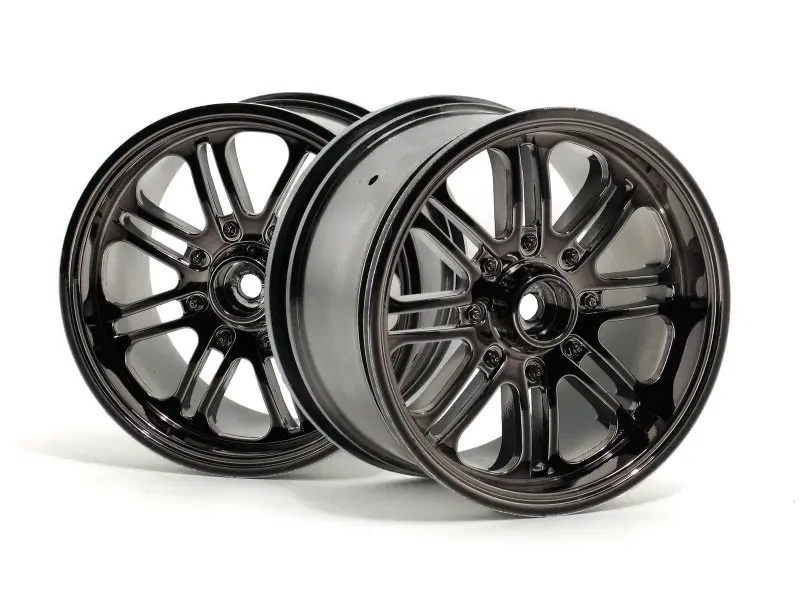 HPI Racing 8 Spoke Wheel Black Chrome (83X56Mm/2Pcs)