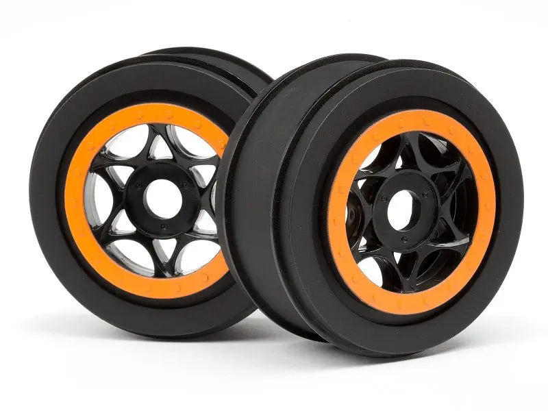 HPI Racing Ah-64 Wheel Black/Orange (42X83Mm/2Pcs)