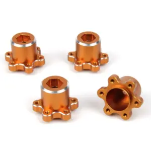 HPI Racing Aluminum MT Wheel Hex +2.5mm (Orange/4pcs)