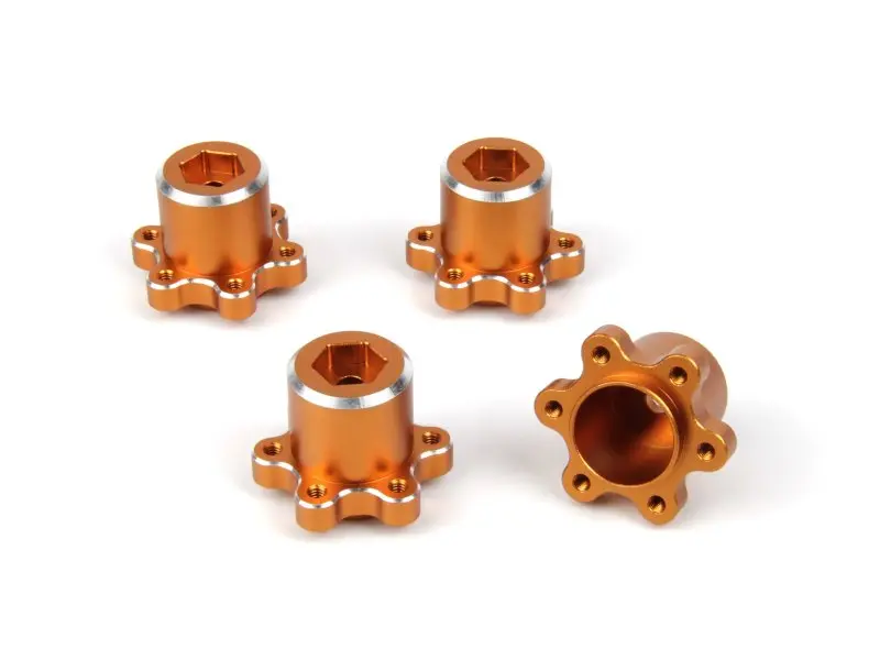 HPI Racing Aluminum MT Wheel Hex +2.5mm (Orange/4pcs)