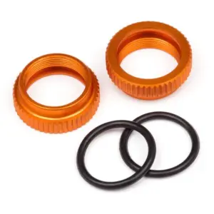 HPI Racing Aluminum Shock Adjuster (Orange/2Pcs)