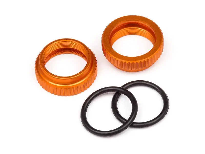 HPI Racing Aluminum Shock Adjuster (Orange/2Pcs)