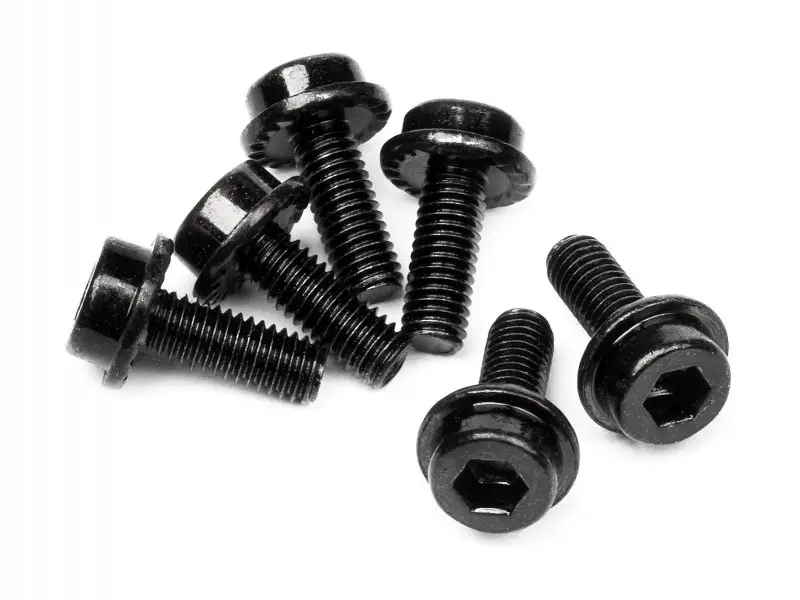 HPI Racing Flanged Cap Head Screw M3X8Mm (6Pcs)