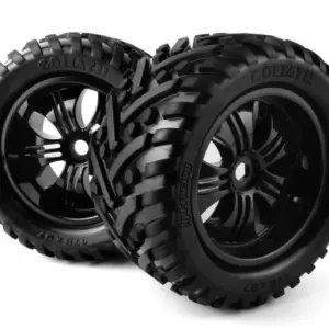 HPI Racing Mounted Goliath Tire on 3251 Tremor Black Wheel