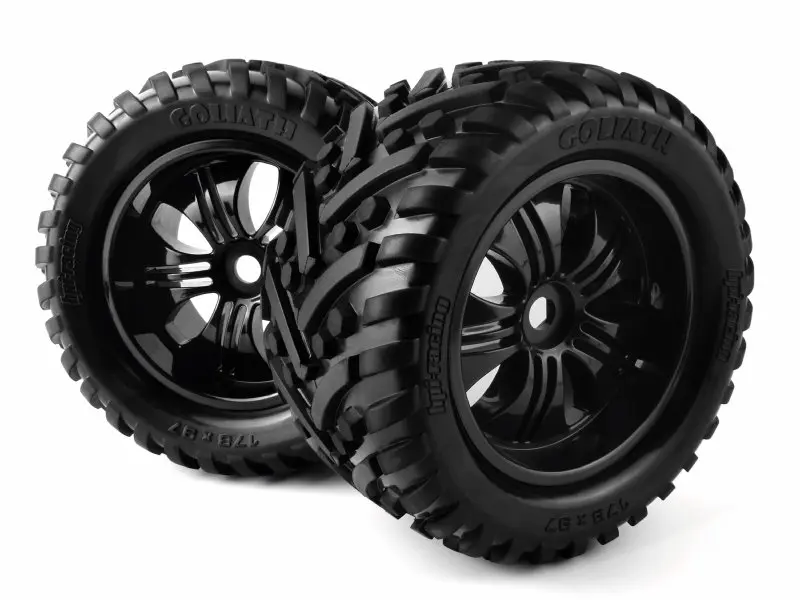 HPI Racing Mounted Goliath Tire on 3251 Tremor Black Wheel
