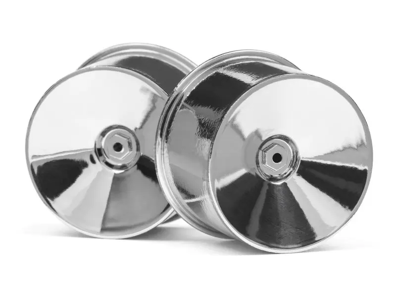 HPI Racing Q32 Dish Wheel Set (Chrome/22x14/4Pcs)