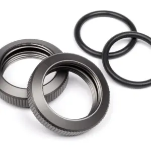 HPI Racing Shock Adjuster Nut 20Mm (Gunmetal/2Pcs)