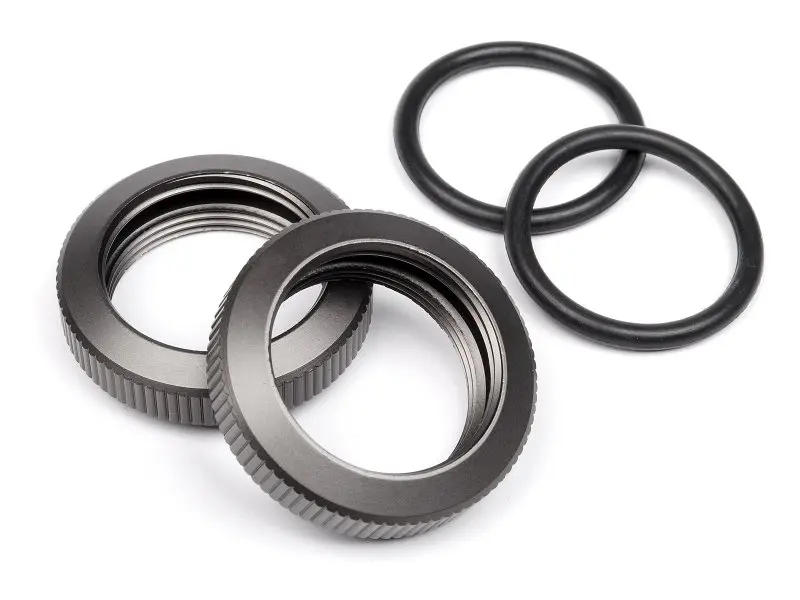 HPI Racing Shock Adjuster Nut 20Mm (Gunmetal/2Pcs)