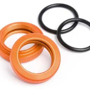 HPI Racing Shock Adjuster Nut 20Mm (Orange/2Pcs)