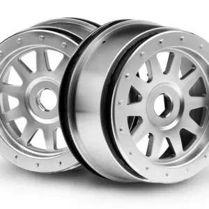 HPI Racing Tr-10 Glue-Lock Wheel Matte Chrome (120X60Mm/2Pcs)