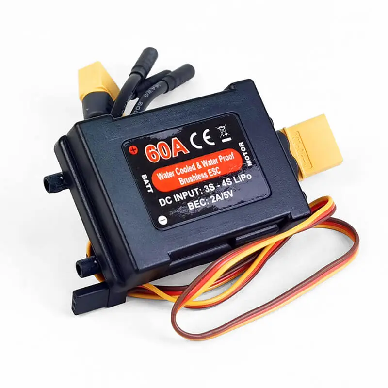 Joysway 60a Water Cooled Brushless Esc With Two Xt60 Connectors