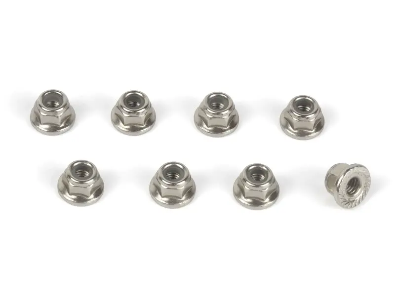 Maverick RC Flanged Lock Nut M4 (8pcs)
