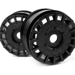 Maverick RC QuantumR Rally Car Wheel (Black/2pcs)