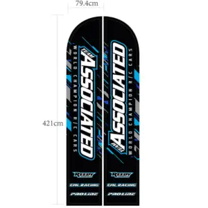 Team Associated 3ft Flag Fbs52-M-Double Flag & Pole