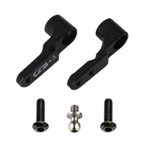 Team Associated B6.3 Ft Steering Bellcrank +3Mm Black
