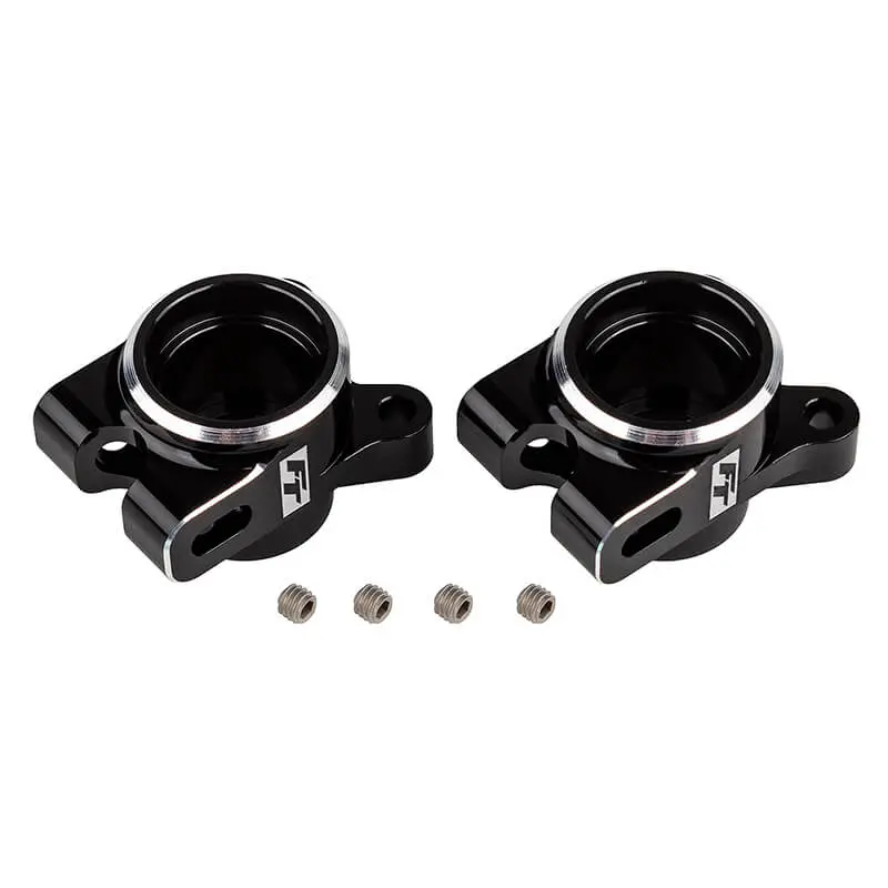 Team Associated Ft Rc10B7 Rear Hub Set Black Aluminium