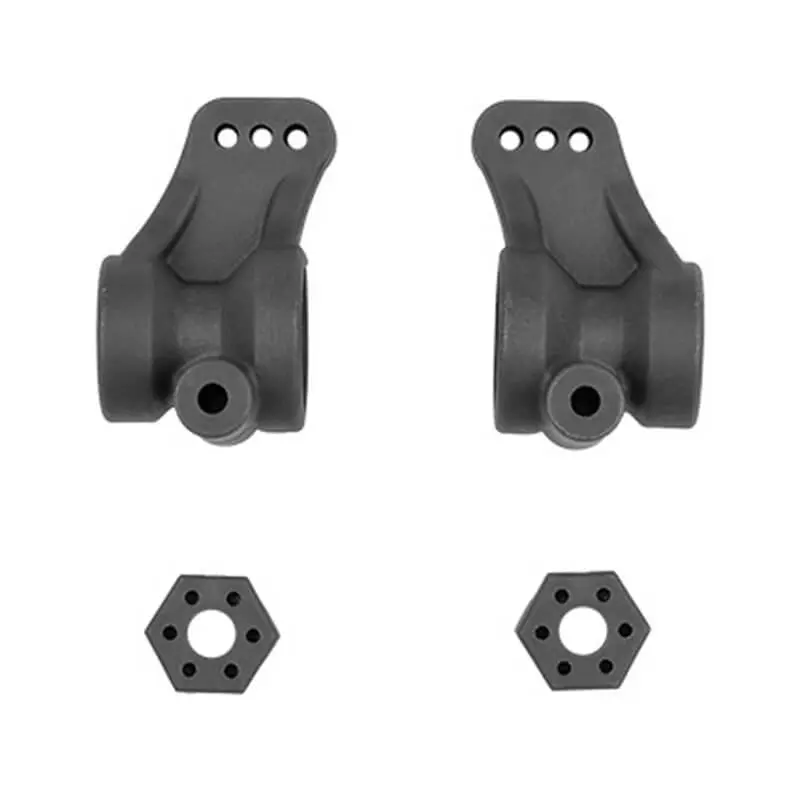 Team Associated Rb10 Retro Rear Hubs/Wheel Hexes, Grey