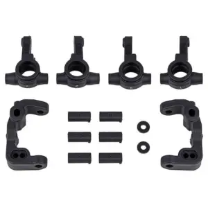 Team Associated Rc10B6.4 -1Mm Scrub Caster And Steering Blocks, Carbon