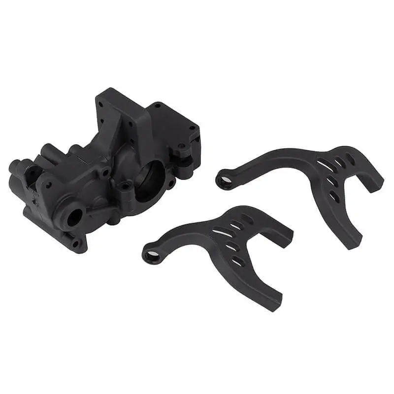 Team Associated Rc10B6 Ft Laydown Gearbox/Braces Carbon