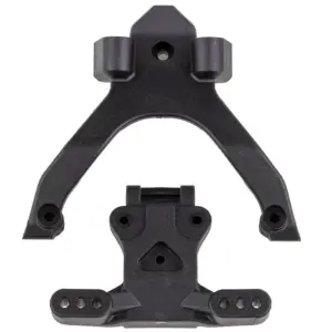 Team Associated Rc10b7 Ft Top Plate & Ballstud Mount, Carbon