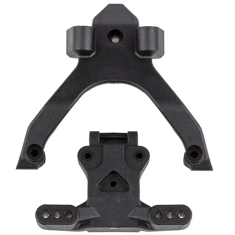 Team Associated Rc10b7 Ft Top Plate & Ballstud Mount, Carbon