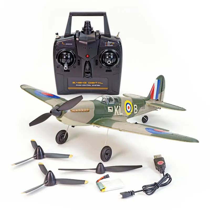 Volantex Spitfire 4CH 400mm Brushed w/gyro EPP RTF