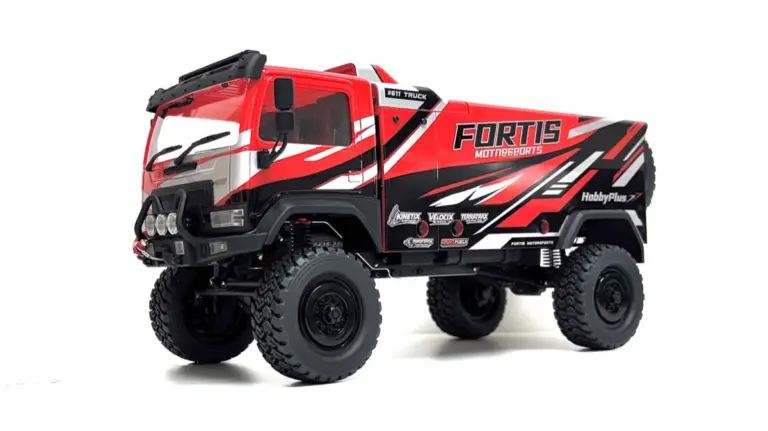 Hobby Plus 1:18 Brushless Rally Truck DKR-4 Fortis RTR - red