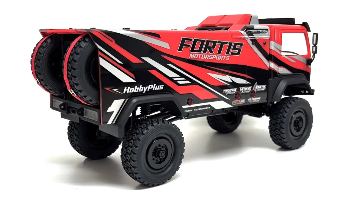 Hobby Plus 1:18 Brushless Rally Truck DKR-4 Fortis RTR - red