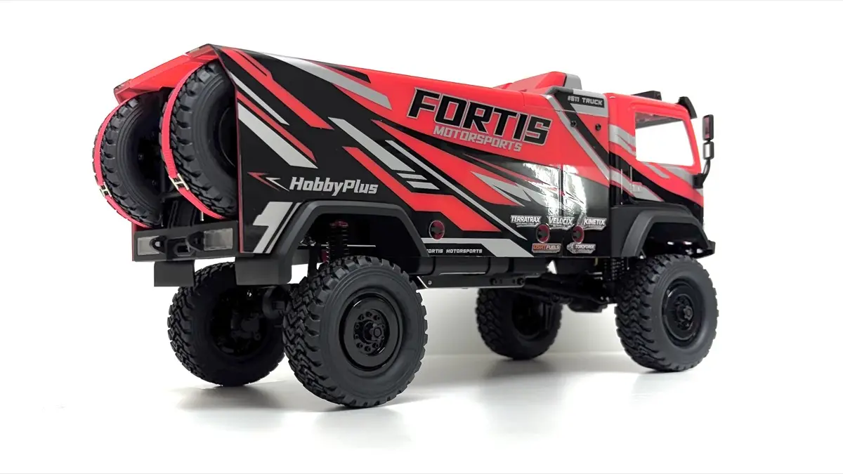 Hobby Plus 1:18 Brushless Rally Truck DKR-4 Fortis RTR - red