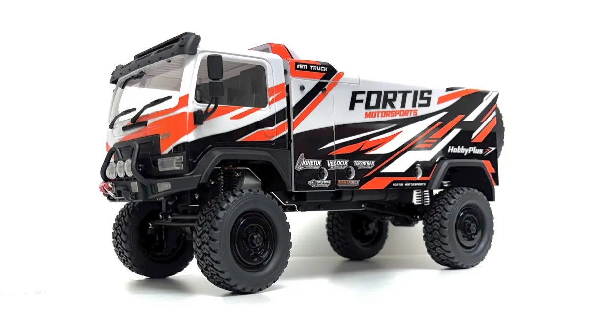 Hobby Plus 1:18 Brushless Rally Truck DKR-4 Fortis RTR - white